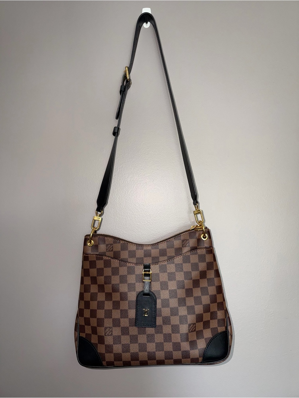 Louis Vuitton Odeon MM Brown Damier Canvas Shoulder Bag